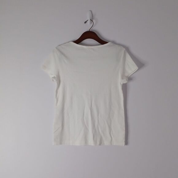 Levi's White and Red Fitted Short Sleeve T-Shirt - Picture 2 of 9